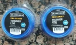 2- Pack-craftsman Replacement Trimmer Line .065" Pro SERIES-100 Total. Fixed Price $16.99.