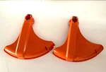 2 Stihl Trimmer Deflectors Shield Guards 4140 713 450 Both W/string Cutter. Fixed Price $29.95.