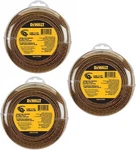 3-PACK 225FT 0.080" Trimmer Line For Dewalt DWO1DT802 String Feet. Fixed Price $63.50.