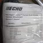 Echo 16 In Curved Shaft Trimmer Pro Attachment W/ Rapid Loader Head 99944200615. Fixed Price $43.99.