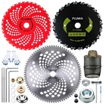 Brush Cutter Kit - 9" & 10" Blades, 20T Chainsaw, Carbide Steel, Trimmer. Fixed Price $53.99.