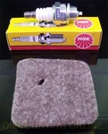 In Usa Air Filter Spark Plug Tune Up Fits Stihl FS55, FS45, FS46, HL45, KM55, Fc. Fixed Price $8.99.