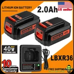 3.6AH For Black Decker Volt Max Lithium Battery / Charger LBXR36 LBX2040. Fixed Price $72.00.