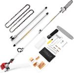 Hot 58CC Gas Pole Saw Extendable Tree Trimmer 2-STROKE Powered Branch Pruner. Fixed Price $179.99.