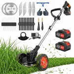 Electric Cordless Grass String Trimmer Lawn Edger Weed Wacker Cutter Black. Fixed Price $54.99.