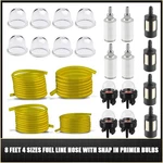 8 Feet 4 Sizes Fuel Line Hose W/snap Primer Bulb For Trimmer Chainsaw Blower. Fixed Price $10.99.