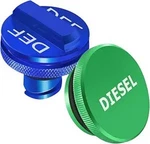 Updated Larger Magnetic Aluminum Tank Gas Cap For 1500 2500 Color: Blue+green. Fixed Price $15.74.