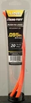 Shakespeare Rino-tuff Push-n-load .095 Diameter Trimmer Line 20 Pre-cut Strips. Fixed Price $8.99.