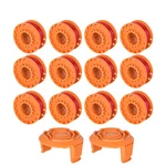 12 Pcs For Worx WA0010 Replacement Spool Line /2 Pack Cap Cover 10FT. Fixed Price $15.09.