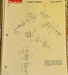 Makita Parts List Catalog 2-95 Gas String Trimmer Model RBC261 Free Shipping. Fixed Price $11.50.