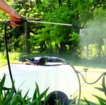 Brinly 25 Gal Tow Behind Sprayer 12V Lawn Tractor Freeship. Fixed Price $397.07.