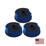 Homelite Autofeed Dual .065" String Trimmer Spool Line 3 Pack. Fixed Price $16.99.