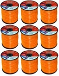 Pack 3 Lb Spools Rotary 12150 Orange Diamond Cut Trimmer Line .095 X 755'. Fixed Price $327.99.