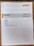 Stihl Battery Trimmer Parts Illustrated Diagram List Manual. Fixed Price $13.75.
