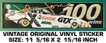 John Force Nhra Drag Racing 100 Wins - Vintage Original Vinyl Decal Sticker. Fixed Price $6.54.