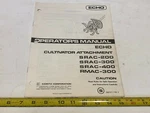 Vintage Echo Operator's Manual SRAC-200, 300, 400, Rmac- 08, 1985. Fixed Price $10.00.