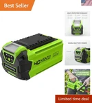 High-performance 40V Lithium-ion Battery Perfect Yard Work Essentials. Fixed Price $182.99.