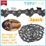 3X Inch Chainsaw 3/8 Lp .043 52 Drive Links For Ego CS1401/CS1400. Fixed Price $17.09.