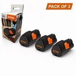 Pack Of 3 Stihl AS2 Lightweight Lithium-ion Battery EA024006500 / 6501. Fixed Price $133.99.