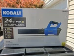 Kobalt 24V Brushless Cordless Leaf Blower 1504978. Fixed Price $75.00.