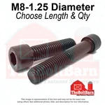 M8-1.25 Class 12.9 Coarse Socket Head Cap Screws Black Oxide(choose Length &qty). Fixed Price $1049.41.