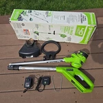 Greenworks STF309 40V Cordless String Trimmer 12 No Battery. Fixed Price $82.79.