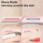 New Trend 2IN1 Sharp But Smooth Eyebrow Trimmer Razor With Double Ended 3 Pieces. Fixed Price $10.99.