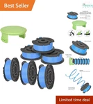 String Trimmer Line Spool 6 Pack Nylon Auto-feed Replacement For Greenworks. Fixed Price $18.97.