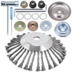 10" Rotary Steel Wire Brush Cutter Head For Stihl & Husqvarna Trimmers. Fixed Price $35.99.