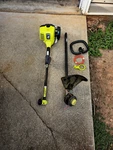 Ryobi 25CC 2-CYCLE Gas Straight Shaft String Trimmer Used Attachment Capable. Fixed Price $134.25.