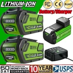 For Greenworks G-max 40V 29462 29472 26272 27062 20202 Lithium Battery / Charger. Fixed Price $92.00.