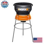 New WG430 Worx 13 Amp Foldable Bladeless Electric Leaf Mulcher. Fixed Price $115.99.