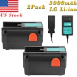 3.0AH 18V Li-ion Battery/charger For Gardena 8835-U 8835-20 8839 8878-20 8840-20. Fixed Price $47.89.
