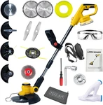 Cordless Weed Wacker For Dewalt 20V Battery, 4-IN-1 Battery-powered Mower, Light. Fixed Price $204.37.