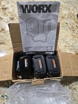 Set Of Worx 32V Max 2.0AH Lithium WA3537 Battery And WA3740 Charger. Fixed Price $35.00.