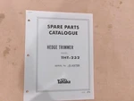 Tanaka Hedge Trimmer Model THT-232 Spare Parts Catalogue. Fixed Price $6.99.