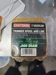 Craftsman Replacement Trimmer Spool & Line .080IN. 71-85939. Fixed Price $18.95.