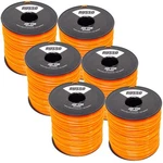 6 5LB .095 Star Shape Orange String Trimmer Line Fits Husqvarna Shindaiwa Tanaka. Fixed Price $156.99.