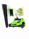 Greenworks 2400802 40V G-max 110 Mph 390 Cfm Cordless Axial Blower Untested. Fixed Price $92.99.