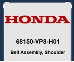 Honda Oem Shoulder Belt Assy. 68150-VP8-H01 (new). Fixed Price $19.95.