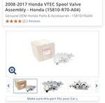 2008-2017 Honda Vtec Spool Valve Assembly 15810-AR70-A04. Fixed Price $225.00.