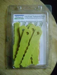 Pack Of 8 Shakespeare Push-n-load Replacement Trimmer Blades 70245. Fixed Price $8.50.
