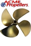 Acme 13.5 X 19 Inboard Propeller Left Hand Nibral Cupped Splined Bore 4 Blade. Fixed Price $755.00.
