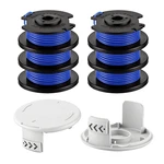 Pack 0.065" Trimmer Spool Line + Caps For Greenworks Weed Eater 29252 29092. Fixed Price $13.99.