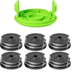 Greenworks 0.065" Dual Line Auto-feed String Trimmer Spools 6-PACK + Replacement. Fixed Price $19.99.