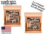 ** 6-PACK Ernie Ball Turbo Slinky 3224 Nickel Electric Guitar Strings 9.5-46. Fixed Price $32.98.
