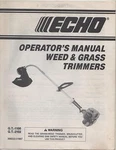 Echo Weed/grass Trimmer Operator's Manual GT.1100, 2102,P/N 999222-01867(548). Fixed Price $21.99.