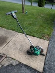 Weed Eater PE550 Gas Lawn Garden Power Edger Gear Drive, Starts On Staring Fluid. Fixed Price $113.39.