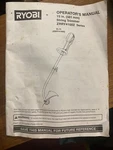 Ryobi ZRRY41002 Series String Trimmer Operaters Manual. Fixed Price $6.99.