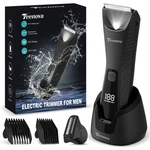 Teenova Pubic & Body Hair Trimmer For Men, 2 1 Electric Ball Groin Black. Fixed Price $37.53.